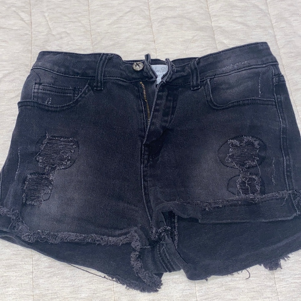 Black high waisted shorts